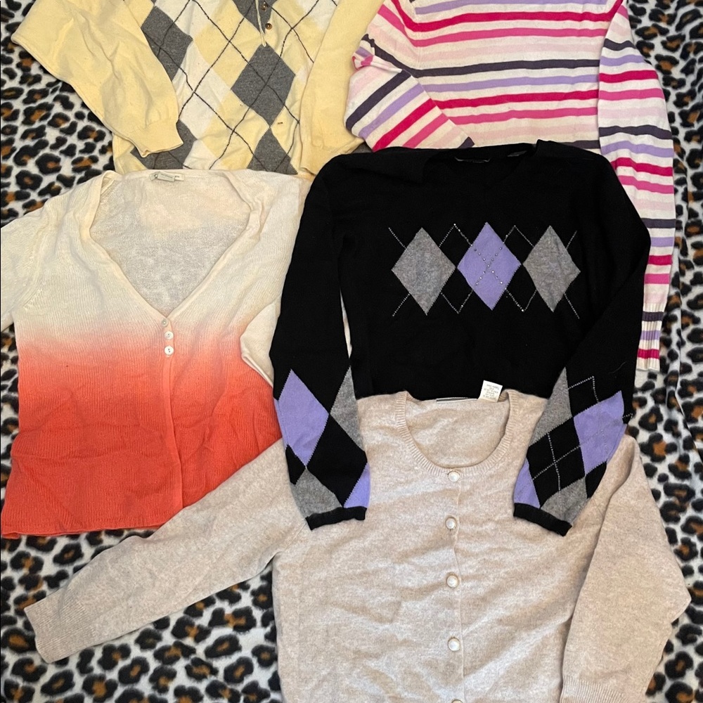 Bundle 5 cashmere sweaters